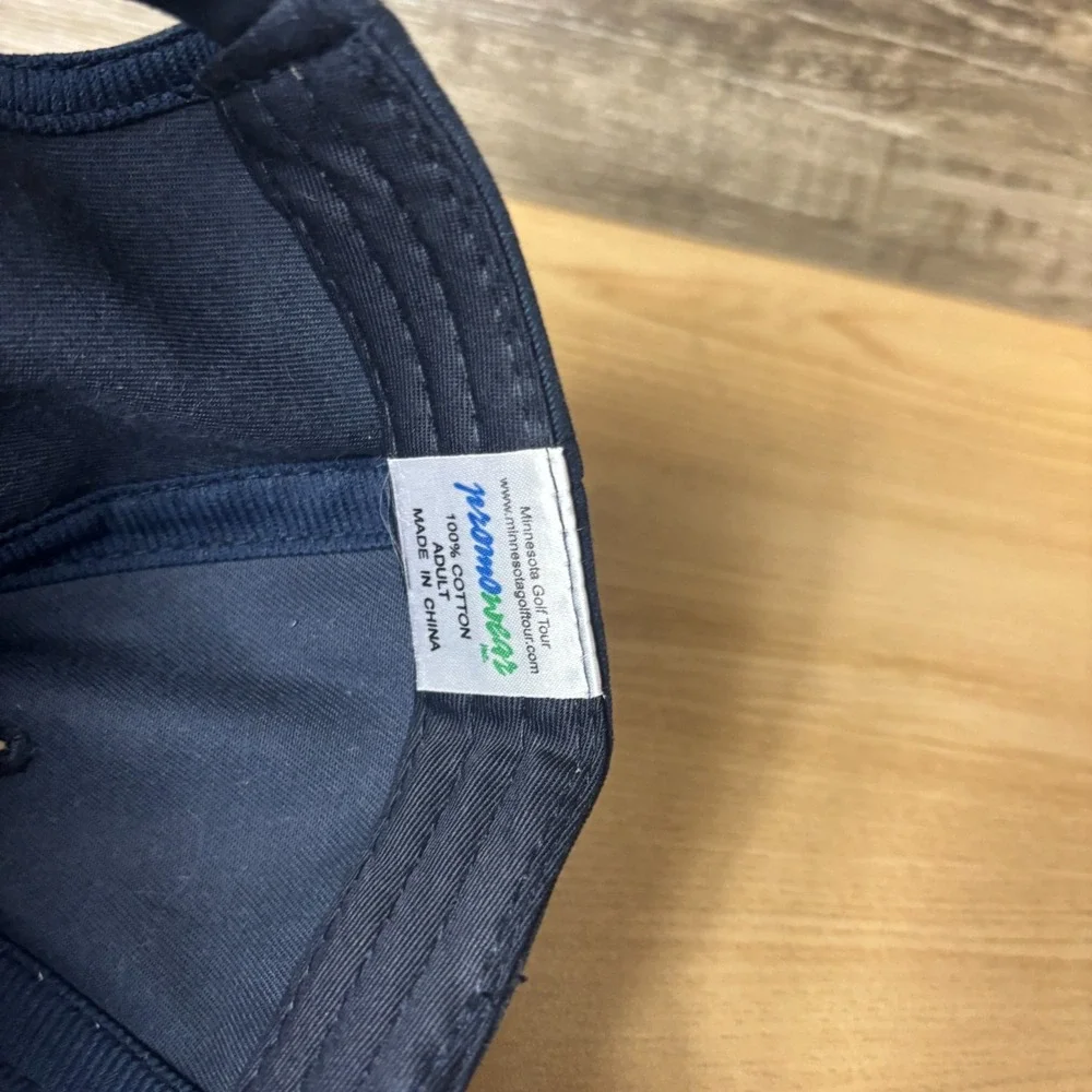 MGT Golf Hat Cap Strap Back Blue Golfing Outdoors Adjustable